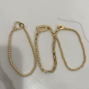 Gorjana Elegant Gold Bracelet Set